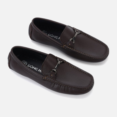 Giày lười nam Đông Hải thiết kế Horsebit Loafer đính kim loại ngang mũi giày tăng  vẻ thanh lịch - G2283 