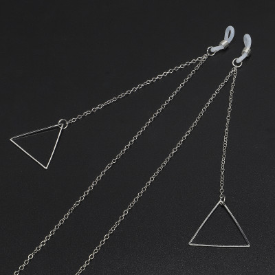 Dây xích đeo mắt kính thời trang thả tua rua hình học