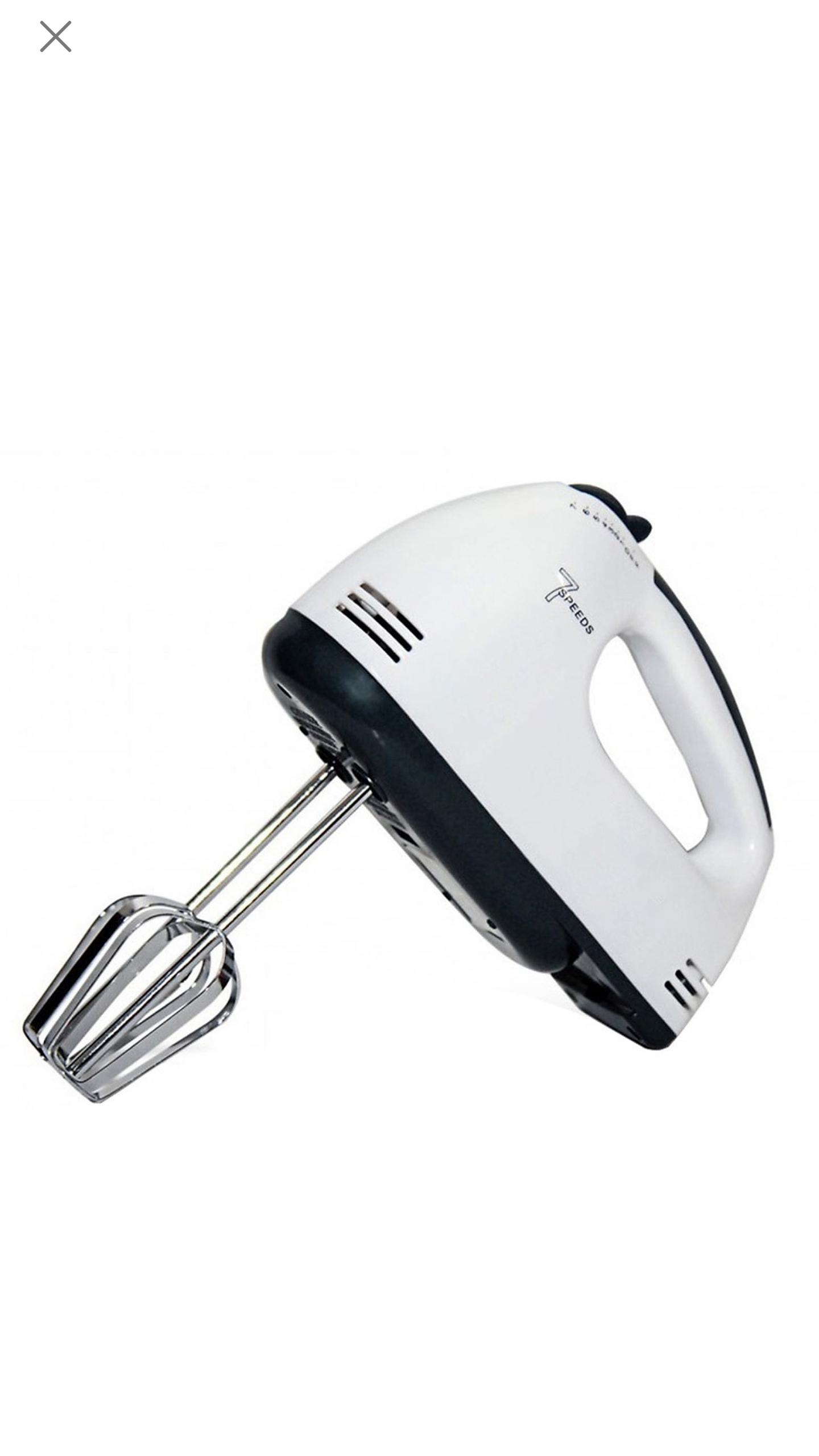 Máy Đánh Trứng Cầm Tay 7 Tốc Độ Công Suất Lớn Tặng Kèm 4 Que Đánh Thép Không Gỉ - Hàng Chính Hãng - Hàng Nhập Khẩu