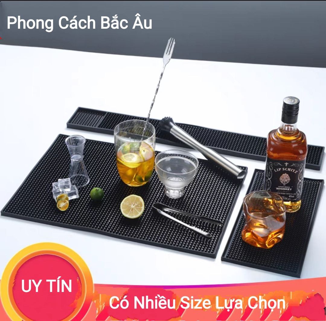 Thảm cao su quầy bar, pha chế kích thước 60x8 cm