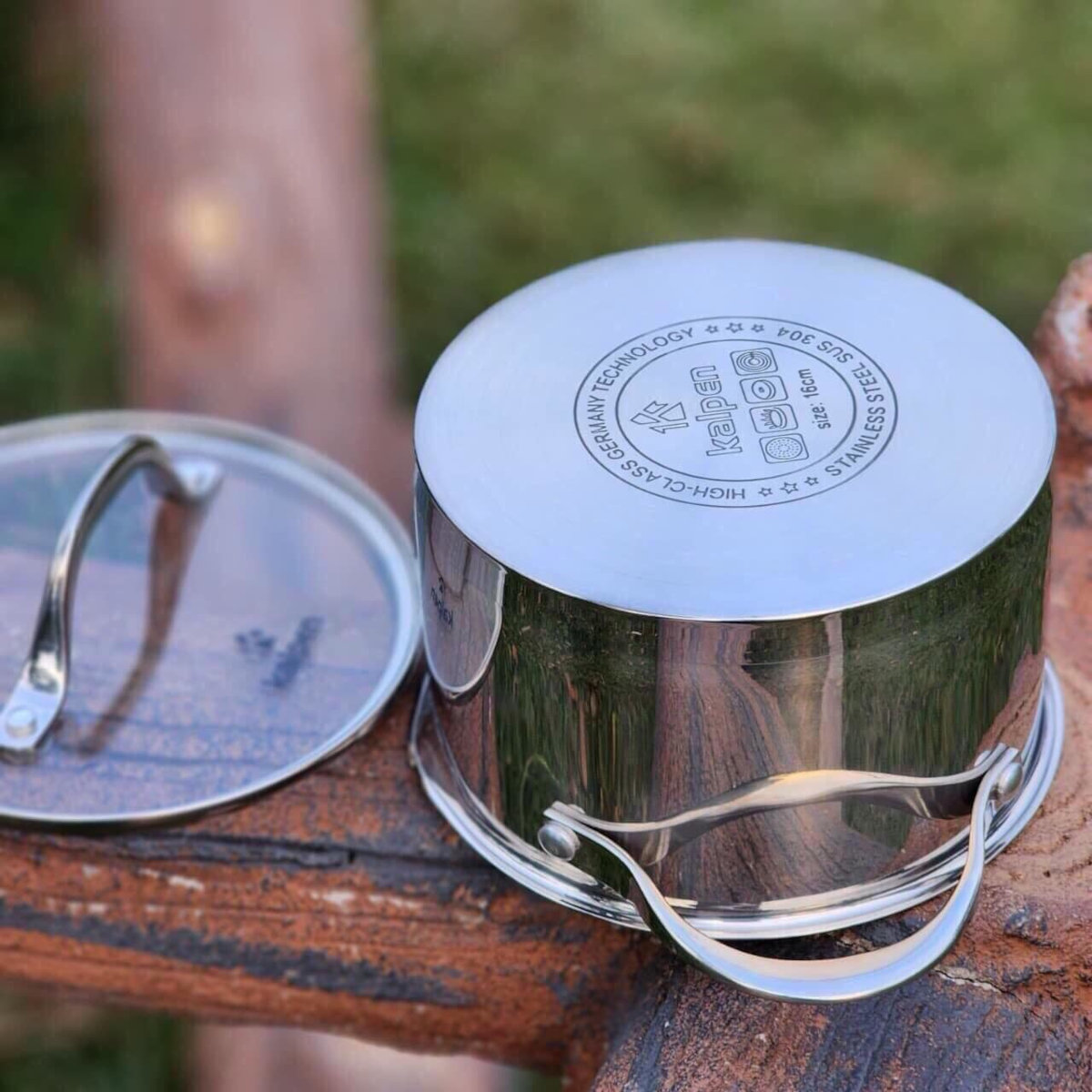 Bộ 3 nồi Inox 304 cao cấp 5 đáy Kalpen Slamer size 16,20,24cm chuẩn Đức - Hàng chính hãng