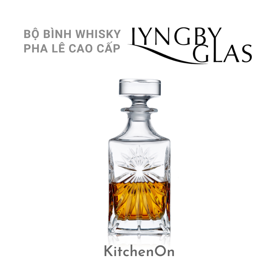 Bộ bình và 4 ly uống whisky