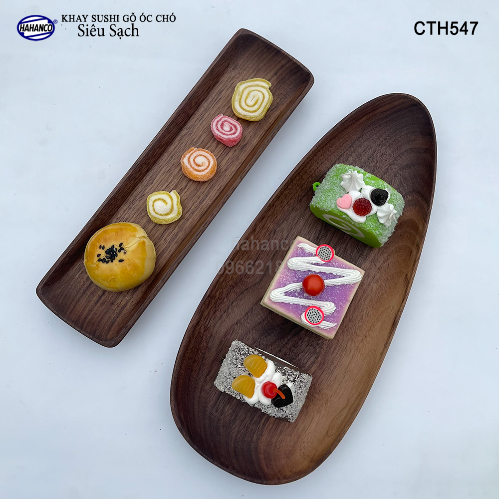 Đĩa Khay Gỗ Óc Chó (Đủ Size & Kiểu Dáng) hàng Xuất Khẩu - đựng đồ ăn/trang trí - đĩa bánh mì/trái cây/ bít tết/ pizza/ phụ kiện chụp ảnh, bày món ăn trong nhà hàng - Sang trọng trên bàn ăn