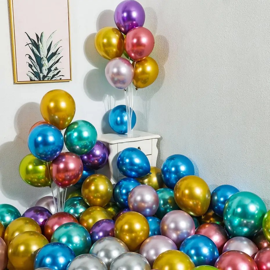 100 quả 6” CROME/CHROME siêu nhũ - Trang trí sinh nhật, tiệc, sự kiên