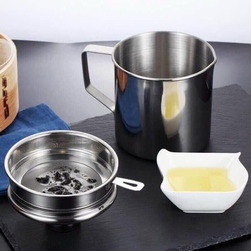 Ca Lọc Dầu Inox 304 Không Thấm Lọc DầU CựC Trong
