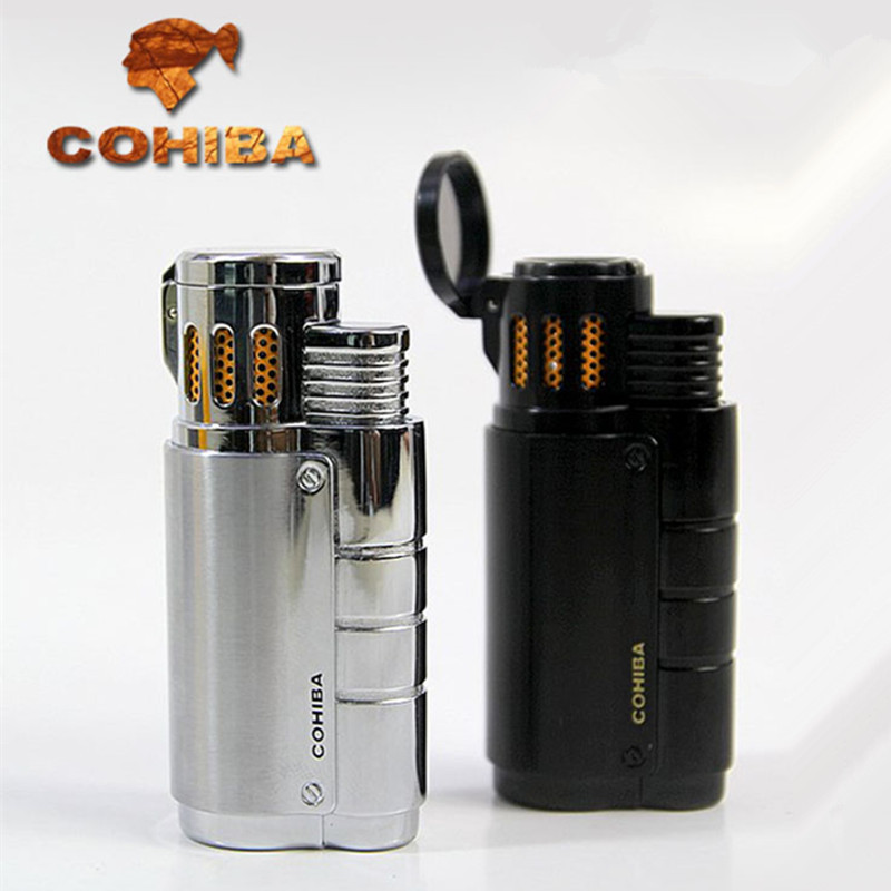 Vỏ Hột Quẹt Bật Lửa khò 3 tia COB-957 Thiết Kế Độc Lạ Lửa Khò Cực Mạnh - Dùng Gas Cao Cấp