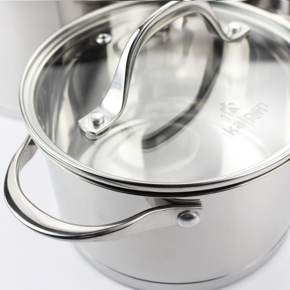Bộ 3 nồi Inox 304 cao cấp 5 đáy Kalpen Slamer size 16,20,24cm chuẩn Đức - Hàng chính hãng