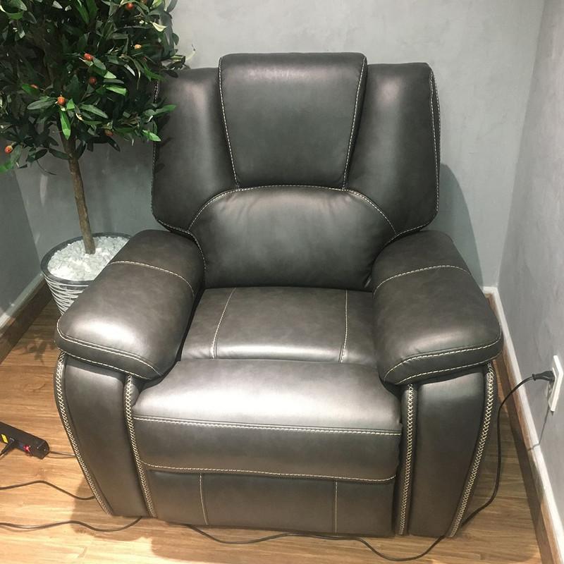 Ghế sofa đơn ngã lưng thư giãn bằng điện sang trọng SMLIFE Jonathan E1 | D99 x R96 x C99cm | nâng hạ lưng ghế