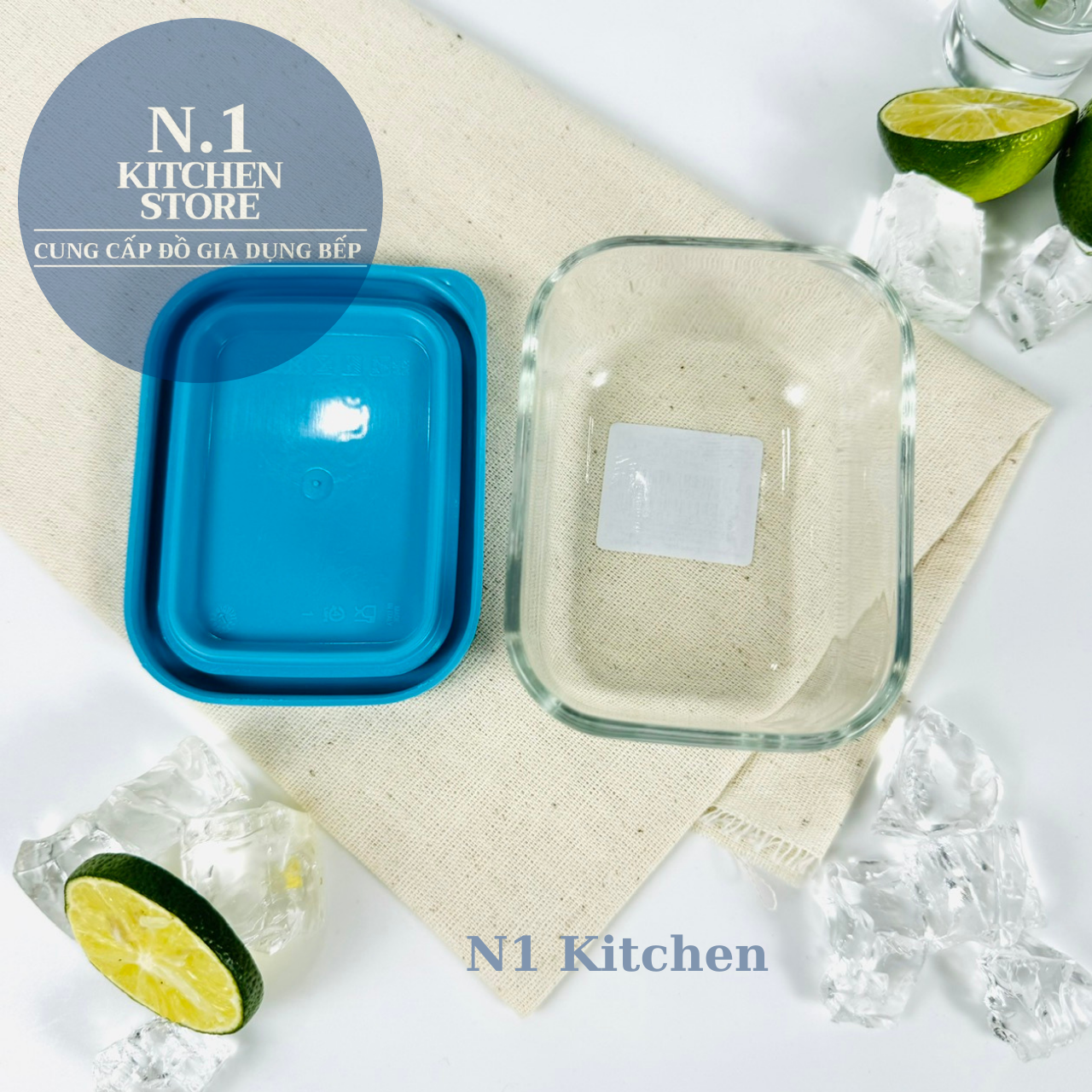 Hộp thủy tinh trữ đông Frigoverre chữ nhật 7x10 cm - 150ml - Bormioli Rocco Ý - Hàng chính hãng