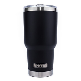 Ly Giữ Nhiệt Nắp Trượt Chống Tràn Rinfere - Khắc Tên, Tặng Kèm Ống Hút Không Gỉ, Dụng Cụ Vệ Sinh Ông Hút (900ml)