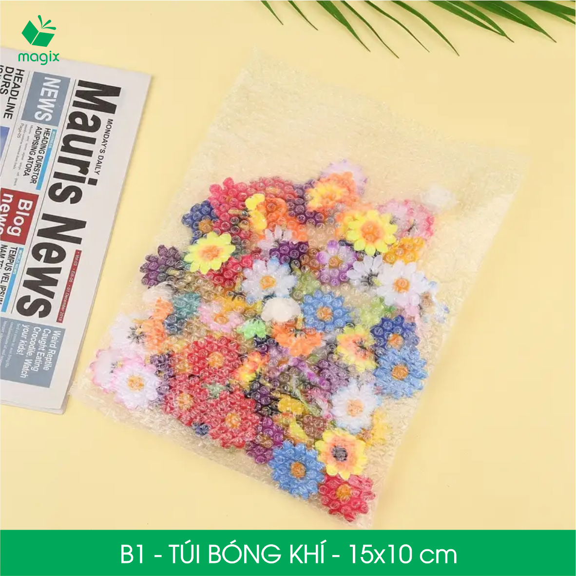 B1 - 15x10 cm - 50 Túi bóng khí chống sốc đóng hàng - Túi gói hàng, bọc chống sốc, xốp chống sốc
