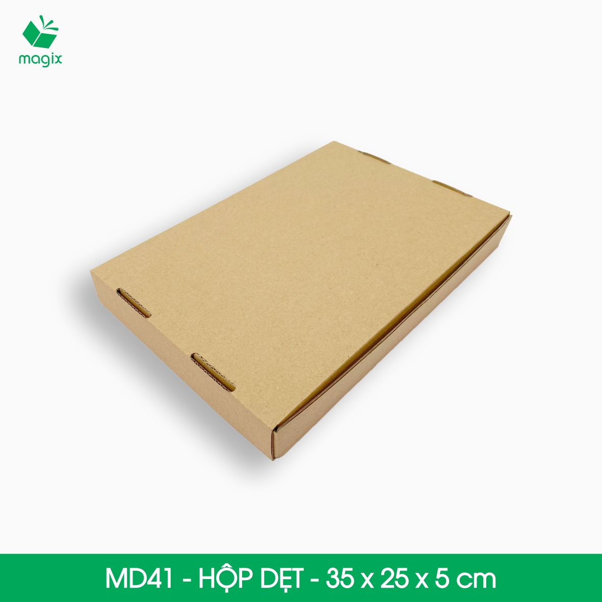 MD41 - 35x25x5 cm - 25 Thùng hộp carton trơn đóng hàng