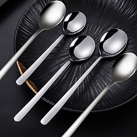 Combo sét 6 thìa, muỗng inox 304 cao cấp, Sản phẩm sáng bóng cao cấp nhất của thìa ăn 