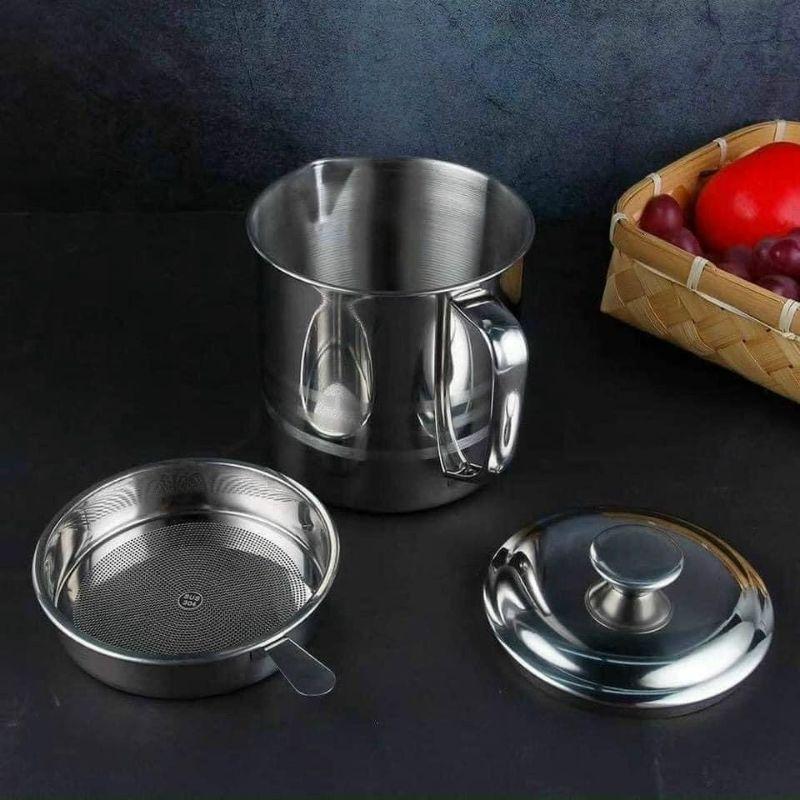 Ca Lọc Dầu Inox 304 Không Thấm Lọc DầU CựC Trong