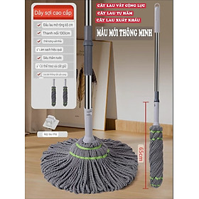 CÂY LAU SỢI VẮT TRỢ LỰC TỰ HÃM THÔNG MINH CÂY LAU MOP SỢI LAU SIÊU THẤM MỀN MẠI VÀ BỀN KHÁNG KHUẨN HÀNG XUẤT KHẨU CAO CẤP - HW007K65QN