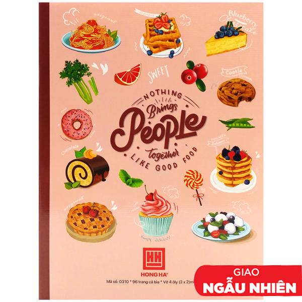 Combo 5 Vở Class Foody - 4 Ô Ly 96 Trang 58gsm - Hồng Hà 0310 (Mẫu Màu Giao Ngẫu Nhiên)