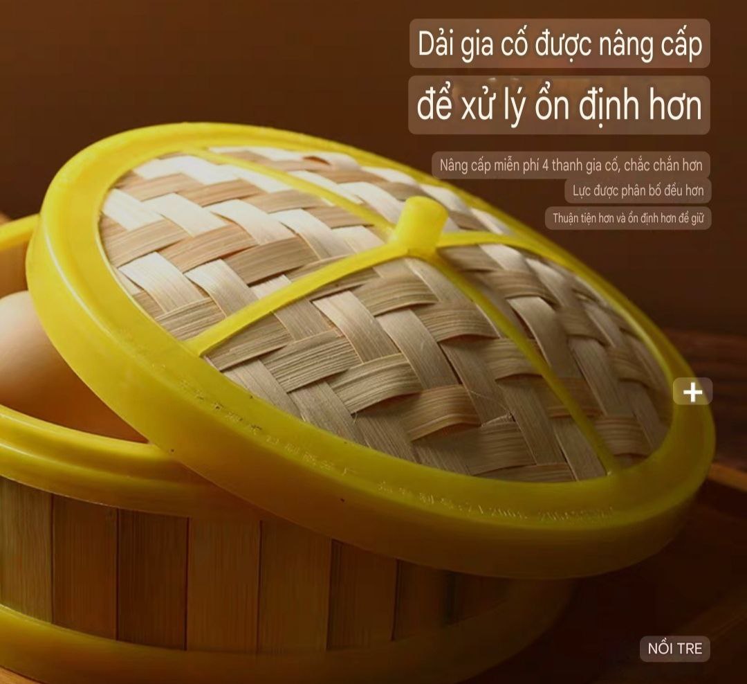 XỬNG HẤP BẰNG TRE TỰ NHIÊN – CHẮC CHẮN, ĐẸP MẮT, AN TOÀN CHO SỨC KHỎE