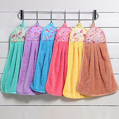  Bộ 6 khăn lau tay nhà bếp nhà vệ sinh chất bông mềm thấm nước 