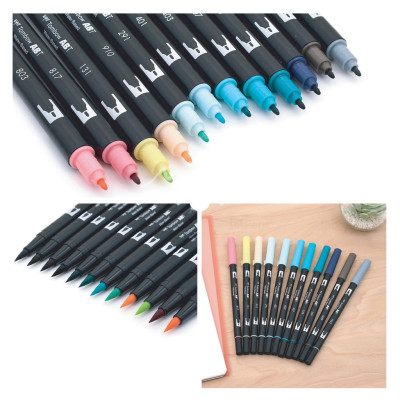 Bộ 12 Bút Tombow Dual Brush màu mới 2019 