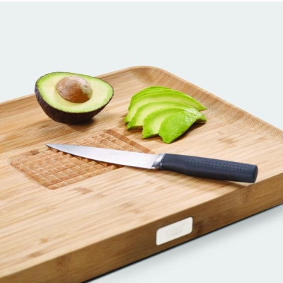 Joseph Joseph - Thớt tre cao cấp Cut & Carve Bamboo Chopping Board 601428