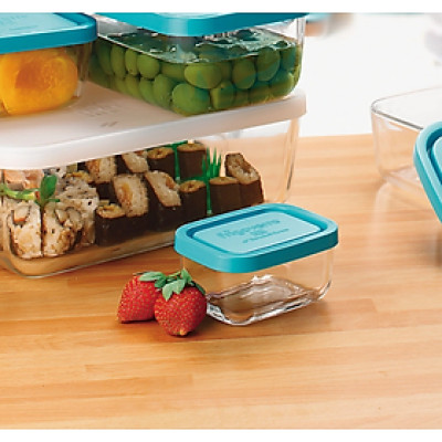 Hộp thủy tinh trữ đông Frigoverre chữ nhật 13x10 cm - 400ml - Bormioli Rocco Ý - Hàng chính hãng