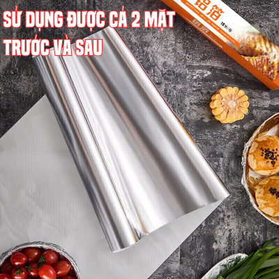 Cuộn giấy bạc nướng 10 mét SUNCOJIA bọc thực phẩm