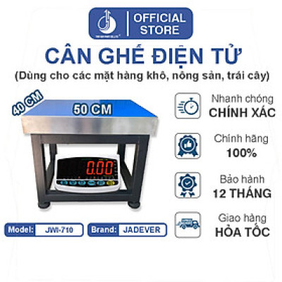 Cân Ghế Điện Tử JWI-710 - Mặt Bàn Cân 400x500MM