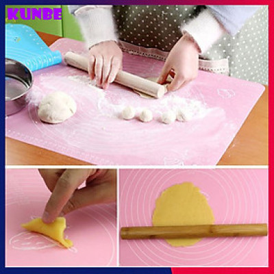 Tấm Lót, Thảm Nhào Bột Silicon Làm Bánh Chống Dính Chuyên Dụng KUNBE