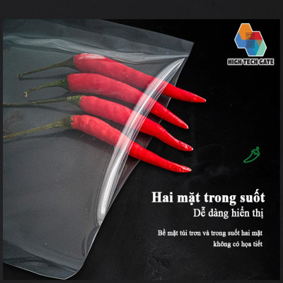 Túi Hút Chân Không Thực Phẩm Dạng Cuộn Trơn Phẳng 2 Mặt HTG, Đầy Đủ Kích Thước