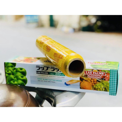 Màng Bọc Thực Phẩm LAS PALMS, Cuộn bọc thực phẩm thức ăn có dao cắt tiện lợi - Hàng Nhập Khẩu