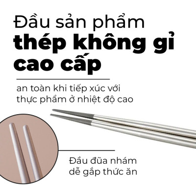 KAI - Select 100 - Đũa thép không gỉ - 33cm