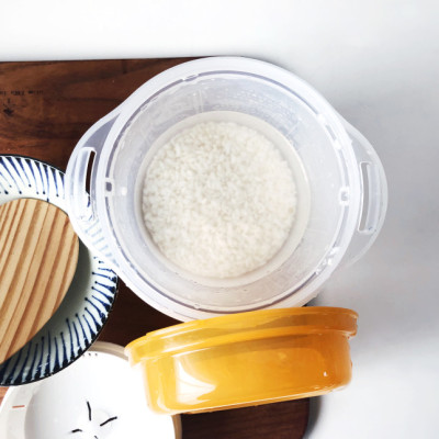 Hộp nấu cơm dùng trong lò vi sóng Inomata 900ml - Hàng nội địa Nhật Bản |#Made in Japan|