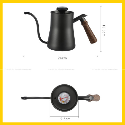 Ấm rót cà phê cổ ngỗng | Kèm nhiệt kế