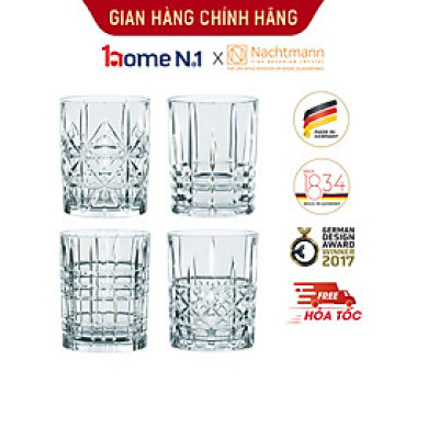 Bộ 4 ly pha lê Nachtmann Highland - Hàng chính hãng Đức