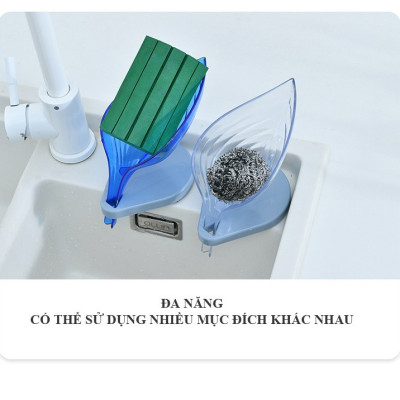 Dụng cụ để xà phồng có đế thiết kế chiếc lá lạ mắt