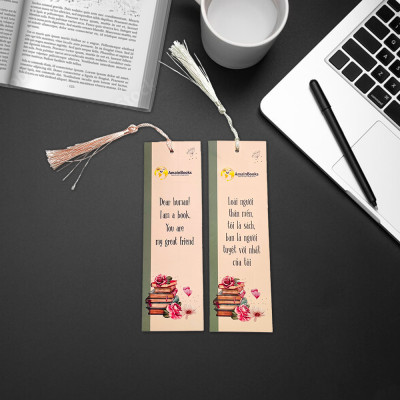 Combo 03 cái Bookmark đánh dấu sách truyền cảm hứng có tua rua (ngẫu nhiên)