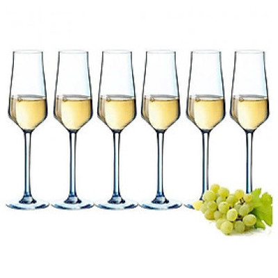 Set 6 ly vang champagne Chef & Sommelier Reveal’Up 210ml hàng chính hãng