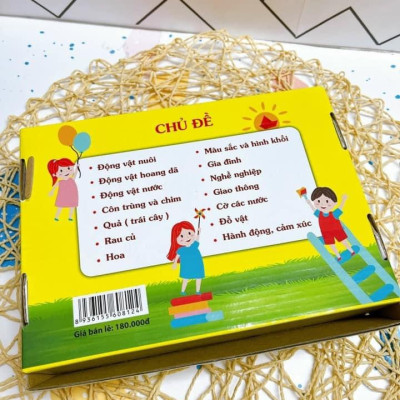 Thẻ Học Thông Minh Cho Bé, Bộ 100 Thẻ Flashcard Về Thế Giới Xung Quanh Với 14 Chủ Đề