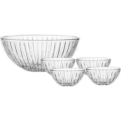 Set 5 bát Spiegelau Milano 2730195 Salad Bowls (gồm 1 bát lớn 24,5cm + 4 bát nhỏ 13cm) Hàng chính hãng