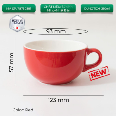 New 2024 Ly sứ Origami Latte Bowl 250ml uống trà cà phê