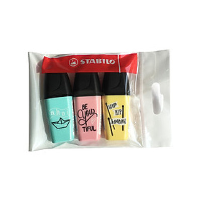 Set bút dạ quang STABILO BOSS MINI 07 - Bộ 5 bút