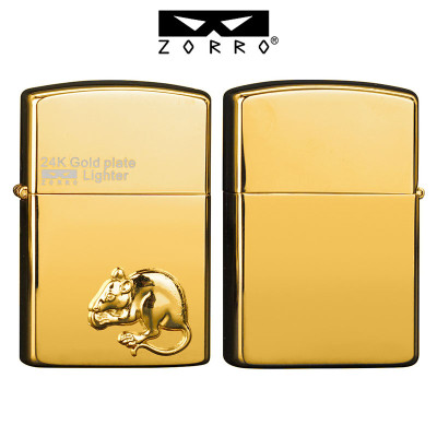 Vỏ Hột Quẹt Bật Lửa Xăng Đá Zorro Z24K Ôp Nổi Họa Tiết 12 Con Giáp Cực Đẹp - Nhiều Hình