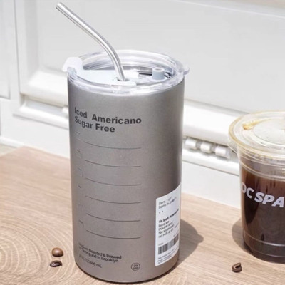 Cốc Giữ Nhiệt, Cốc Uống Nước Inox 304 Có Ống Hút Ly Uống Coffee 600ML Giữ Nhiệt 6-8 Tiếng - Hàng Loại 1 - Chính Hãng MINIIN