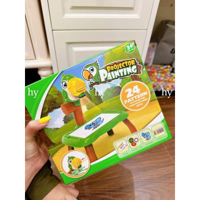 Bàn vẽ đa năng có đèn chiếu thông minh, máy chiếu mini cho bé tập vẽ PROJECTOR PAINTING, Bộ đèn bàn tập vẽ hàng chính hãng KIDTOY