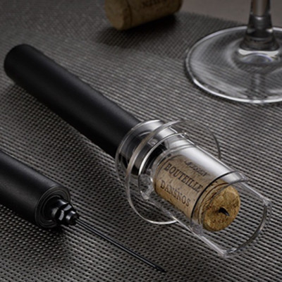 Mở rượu vang bằng khí nén (Cán cầm bằng nhựa dập vân giả da) SUNWAY