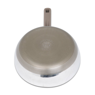 Chảo Inox 316 liền khối 7 lớp phủ chống dính Nano Titanium Shield Kalpen size 20cm,24cm,26cm,28cm đáy từ - Hàng chính hãng