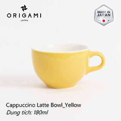 Ly sứ Origami Cappuccino Latte Bowl 180ml uống trà cà phê