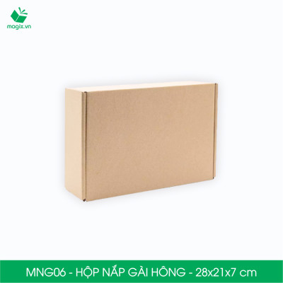 MNG06 - 28x21x7cm - Combo 100 hộp nắp gài hông - Thùng carton đóng hàng 