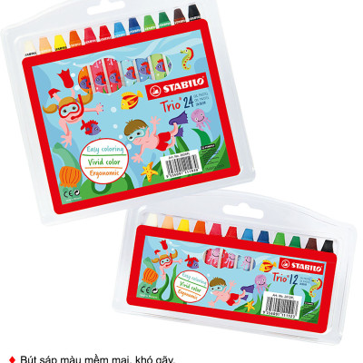 Bộ Bút Sáp Dầu Stabilo Trio OP2612