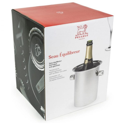 Bình Làm Lạnh Rượu Vang inox Peugeot Seau Équilibreur Thermique 220068 Hàng chính hãng